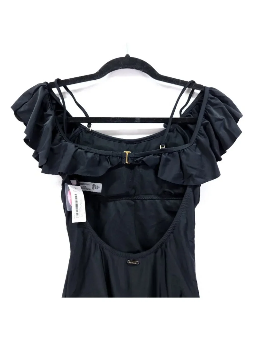 Raisins Barbados Ruffle Off-The-Shoulder Cheeky One-Piece Swimsuit Junior Small
